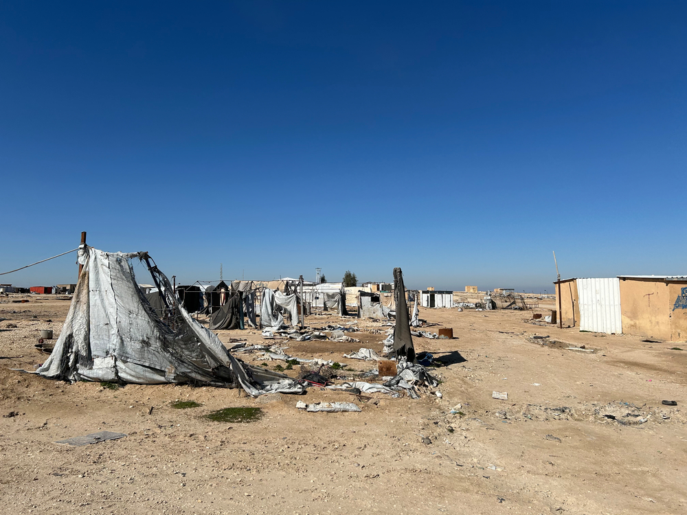 destroyed Al-Hol camp