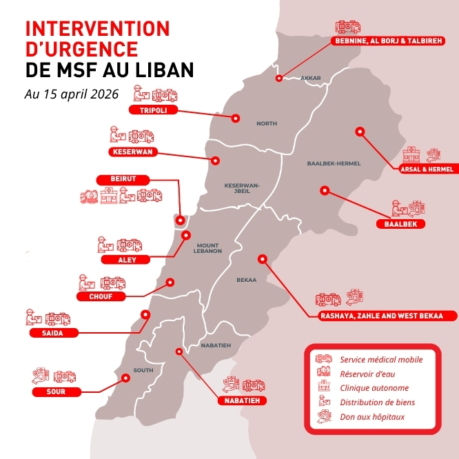 intervention d'urgence au Liban