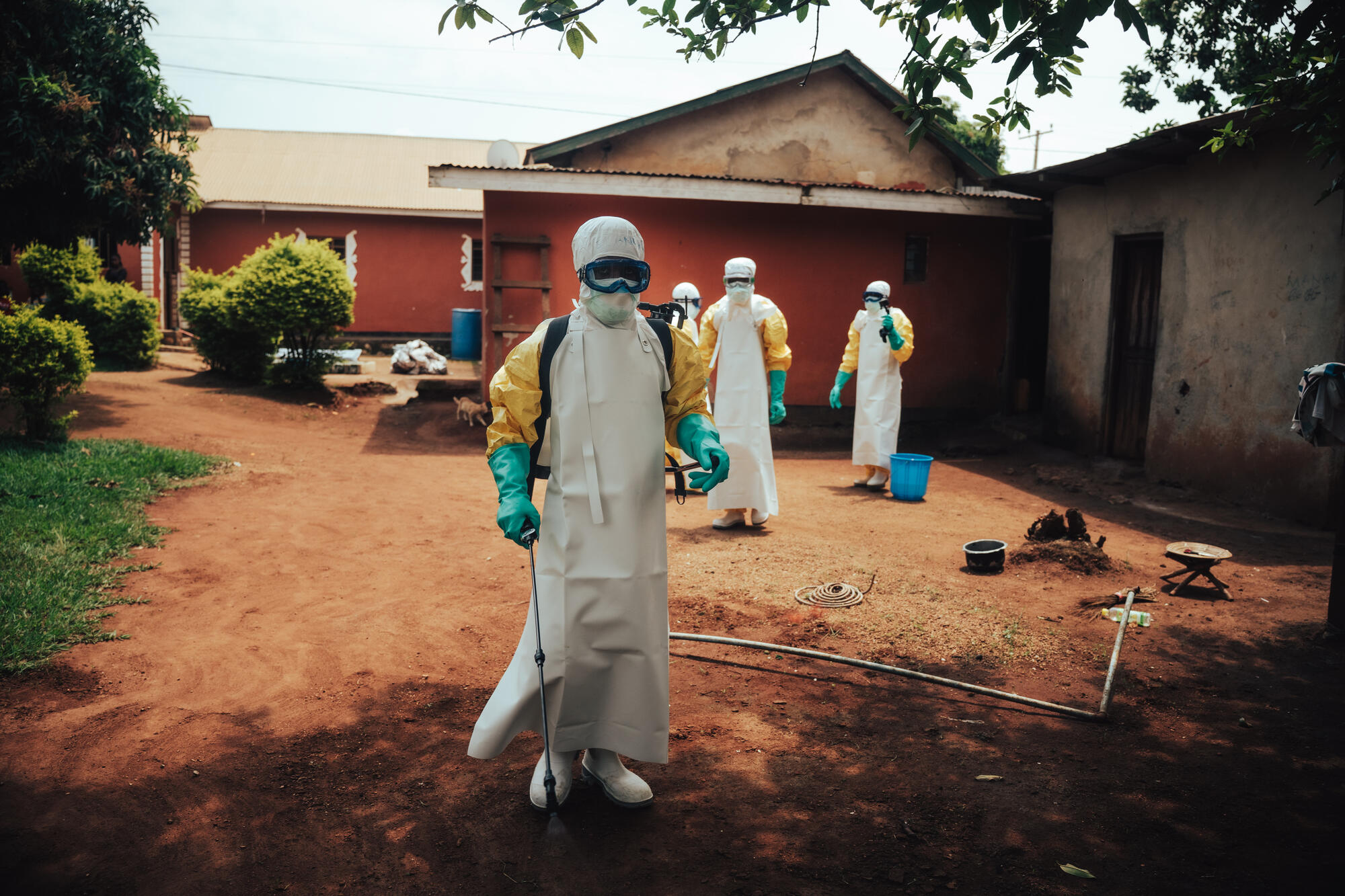 ebolabestrijding ontsmetten