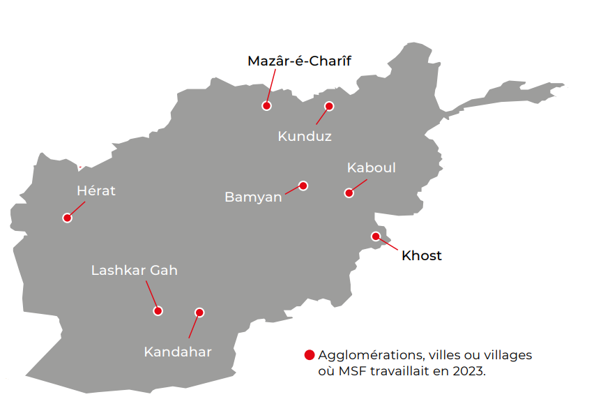 carte Afghanistan 