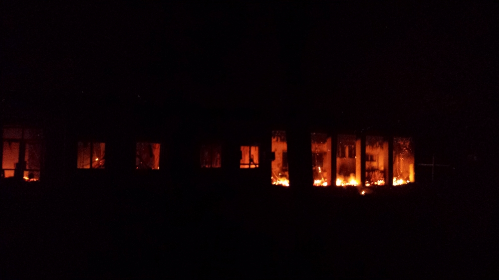 L'hôpital de Kunduz en feu la nuit du 3 octobre 2015