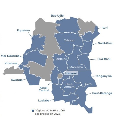 carte République Démocratique du Congo