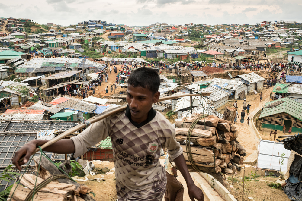 Een archiefbeeld van Kutupalong. Met momenteel meer dan 800.000 inwoners is dit het grootste vluchtelingenkamp ter wereld.