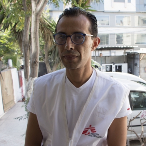 Dr. Mohammed Abu Mughaiseeb, référent médical de MSF à Gaza