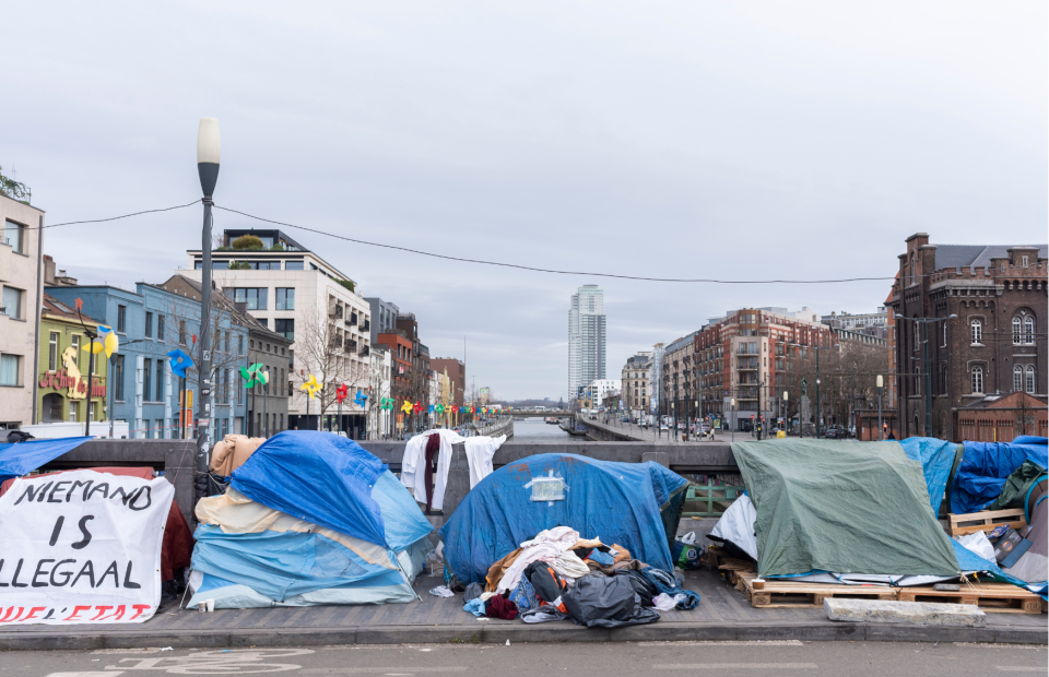 Asielzoekers in Brussel