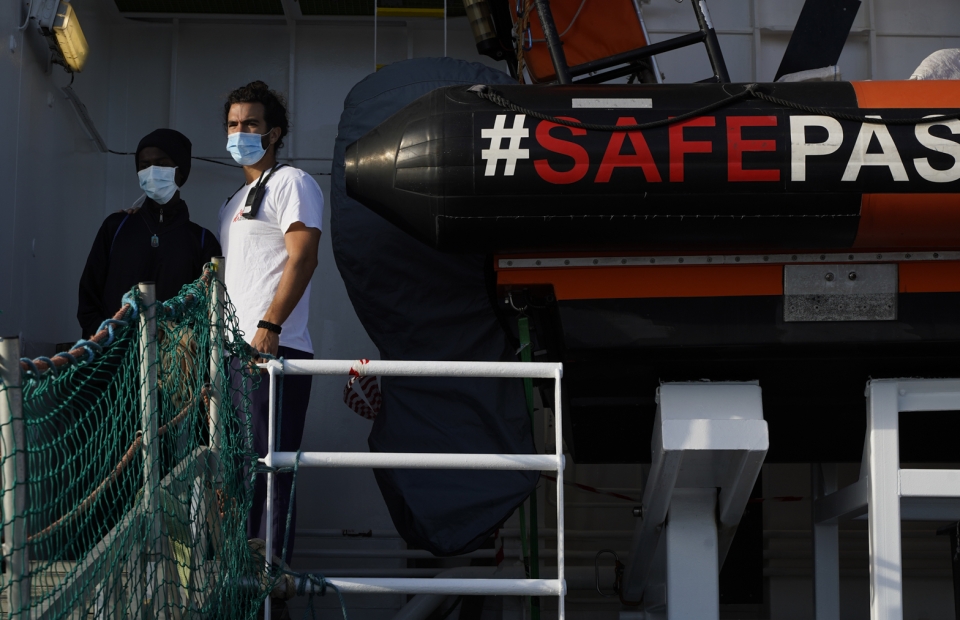 Intérieur du bateau de MSF