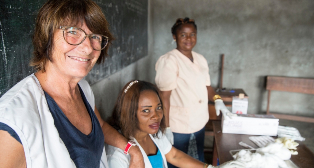 Portrait d'une équipe médicale MSF © Dieter Telemans. Kinshasa, 2016.