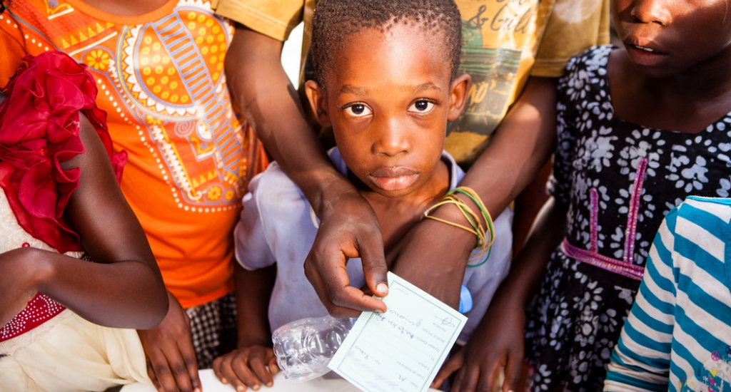 MSF vaccine contre la rougeole à Conakry, Guinée