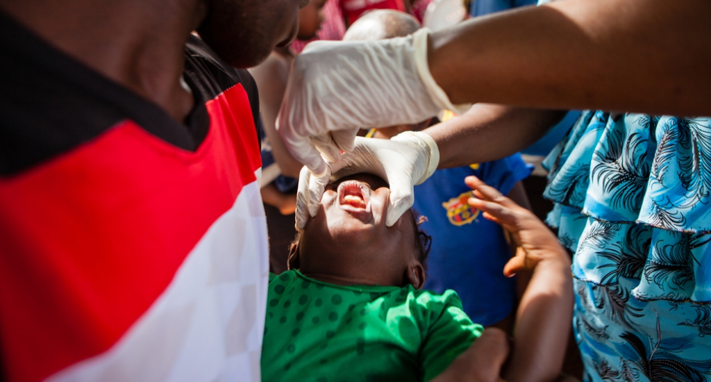 MSF vaccine contre la rougeole à Conakry, Guinée