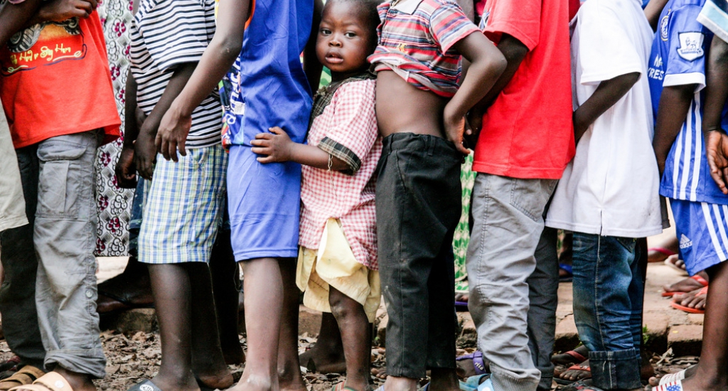 MSF vaccine contre la rougeole à Conakry, Guinée